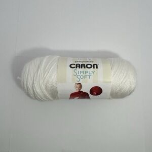 Caron Simply Soft White 9701 Yarn 6oz Skein Lot 2022-03-4578 Worsted Medium 4